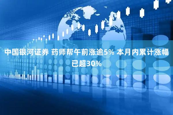 中国银河证券 药师帮午前涨逾5% 本月内累计涨幅已超30%