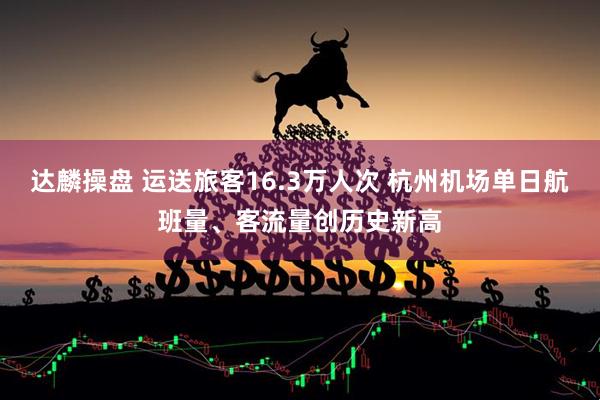 达麟操盘 运送旅客16.3万人次 杭州机场单日航班量、客流量创历史新高